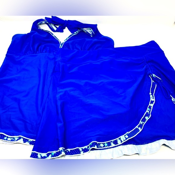 Vibrant Blue Women’s Swimsuit Size Large - Picture 1 of 6